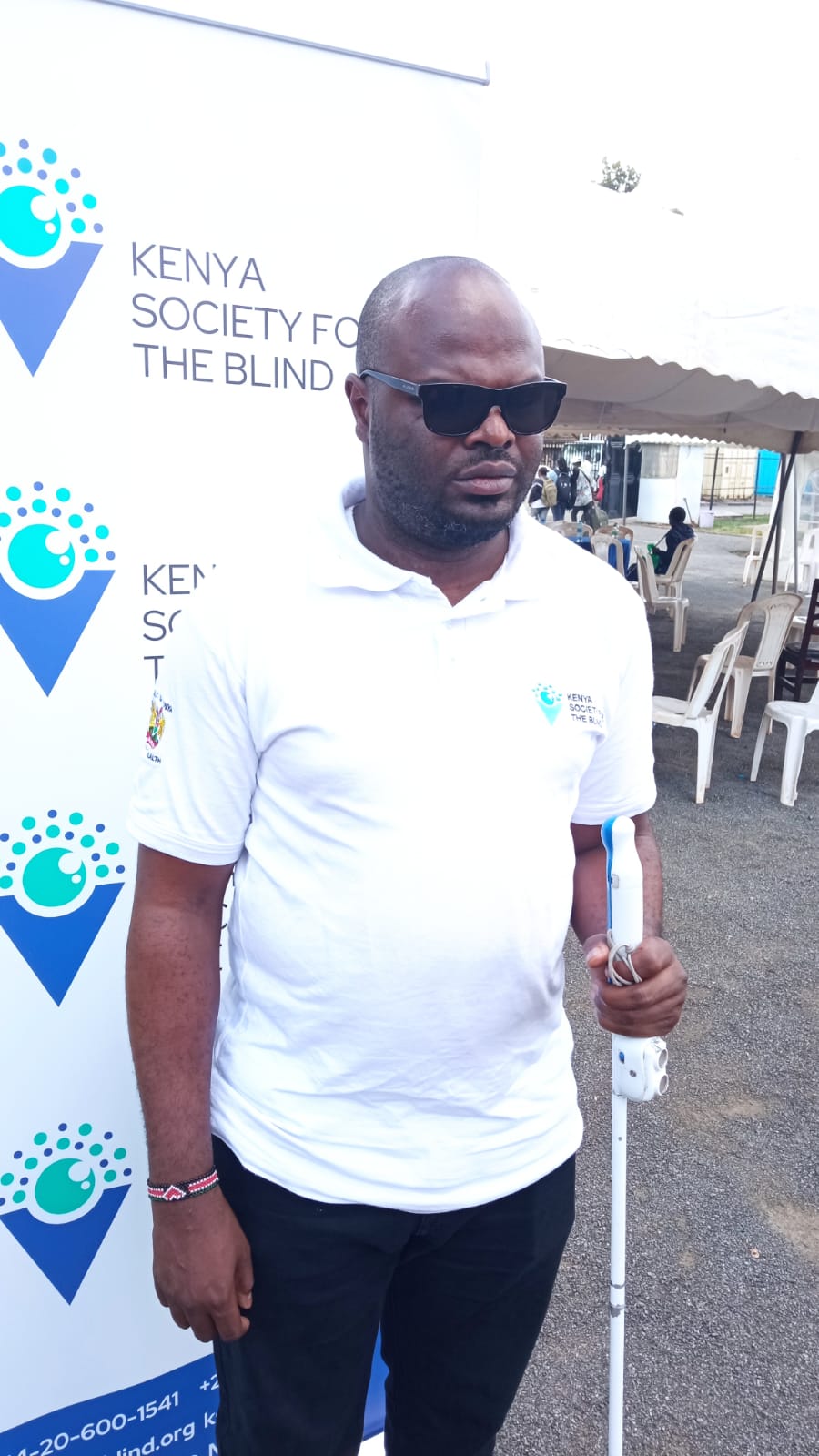 Kenya Society for the Blind Chief Executive Officer Mr Samson Waweru.