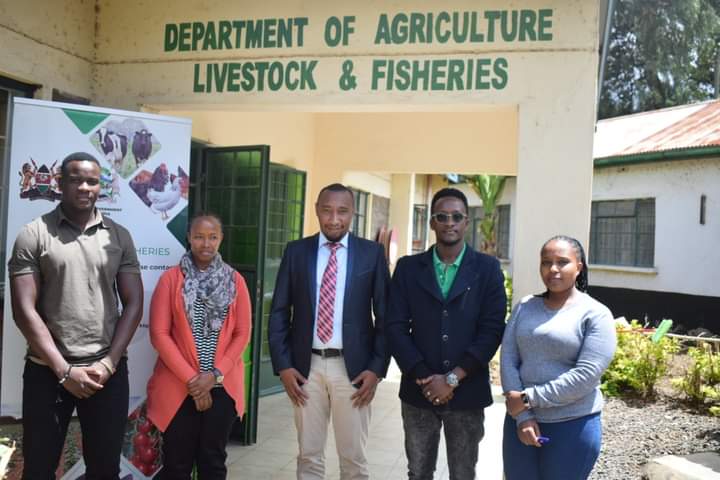 Laikipia County government CECM with KCIC and other officials when they met yesterday