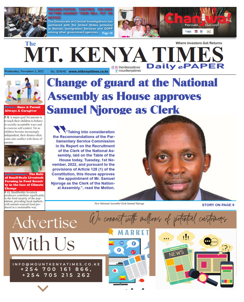 November 2, 2022 Mt Kenya Times ePAPER_001
