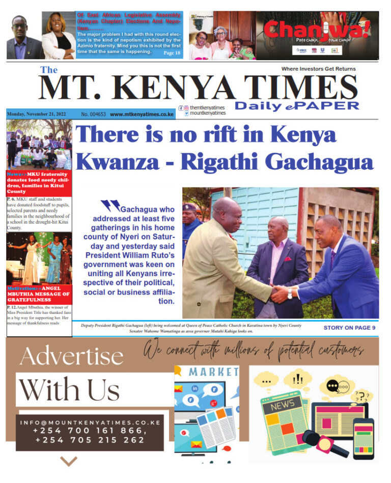 November 21, 2022 Mt Kenya Times ePAPER_001