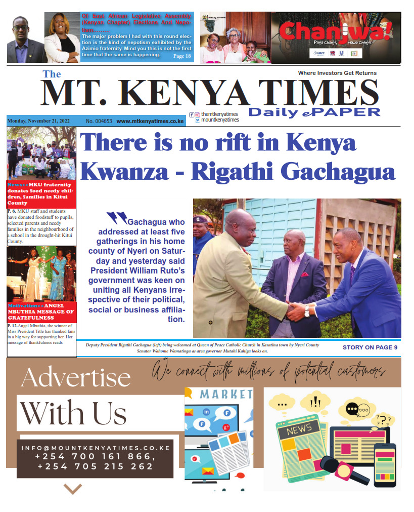November 21, 2022 Mt Kenya Times ePAPER_001