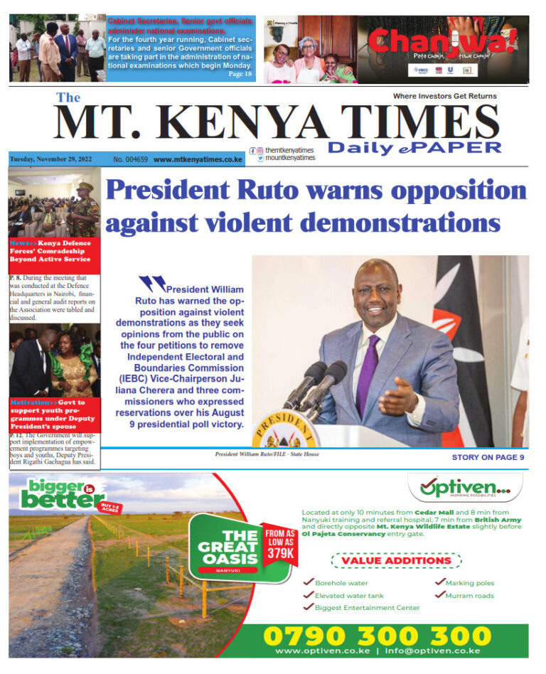 November 29, 2022 Mt Kenya Times ePAPER_001