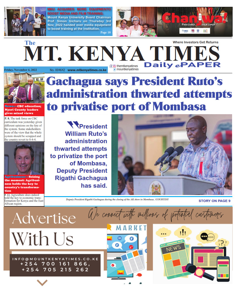 November 4, 2022 Mt Kenya Times ePAPER_001