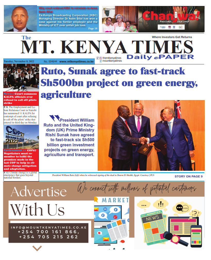November 8, 2022 Mt Kenya Times ePAPER_001
