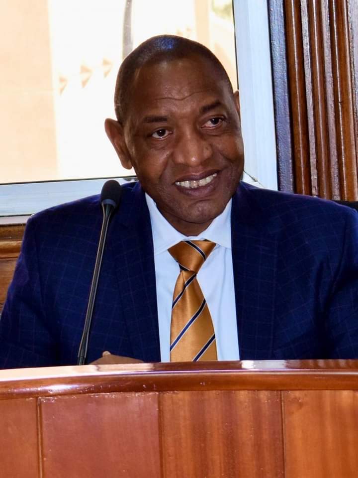 Nyeri County Senator Wahome Wamatinga during a parliamentary session