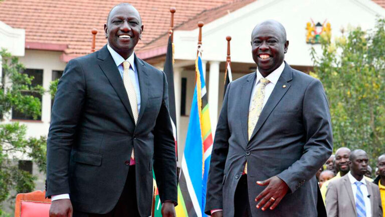 President William Ruto and Deputy President Rigathi Gachagua