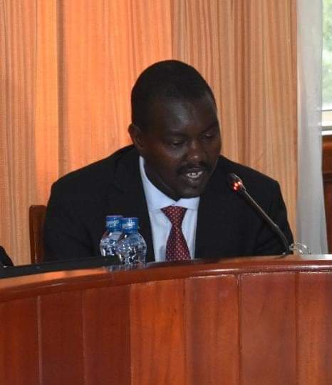 Senate Committee on Health chairman senator Jackson Mandago during the meeting yesterday