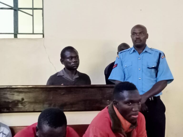 Alex Ochogo Maina appeared before Kisii Law Court over alleged murder of a three year old baby