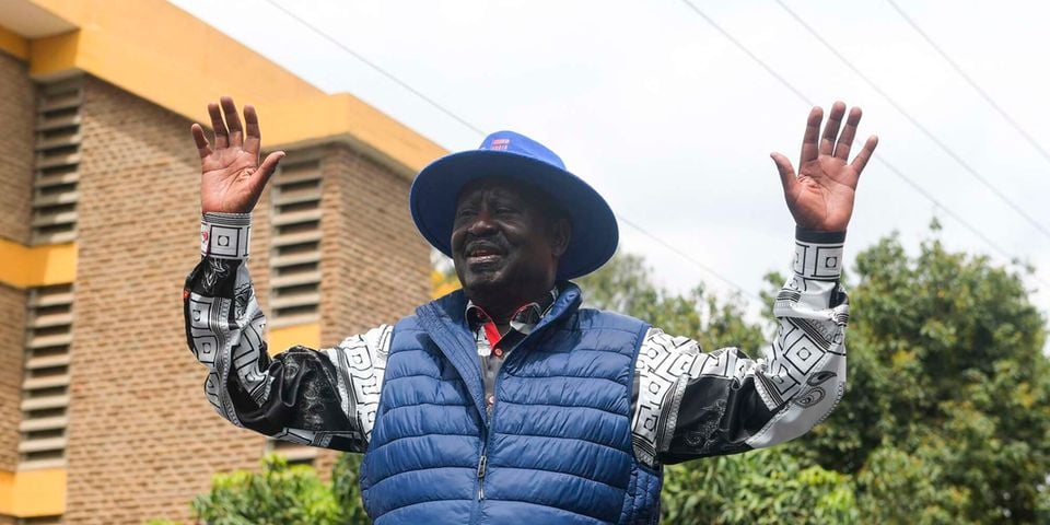 Azimio La Umoja One Kenya Coalition Party leader Raila Odinga
