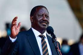 Azimio La Umoja-One Kenya Coalition leader Raila Odinga