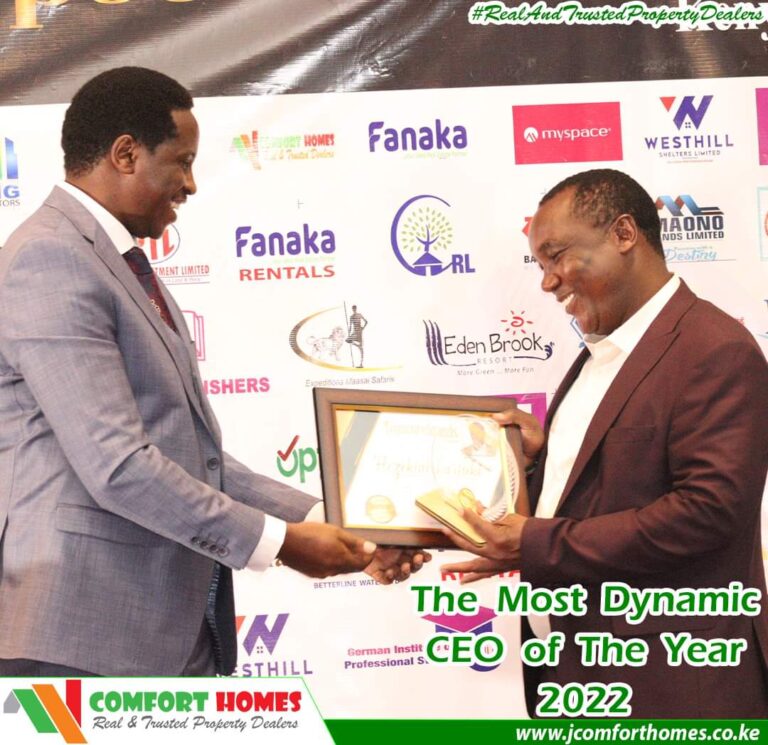 Dr. Hezekiah Kariuki, CEO and founder of Comfort Homes