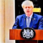 Photo 1 Gone...Boris Johnson, the Prime Minister, was forced to resign when his trusted Tory members deserted him in a mid-summer nightmare rebellion. Photo Courtesy. Shamlal Puri,