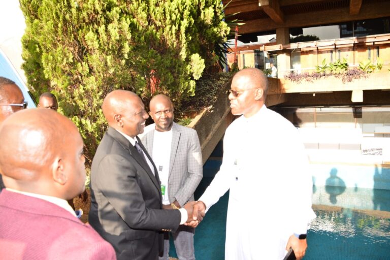 President William Ruto with CEO of CheckUps, Dr Moka Lantum