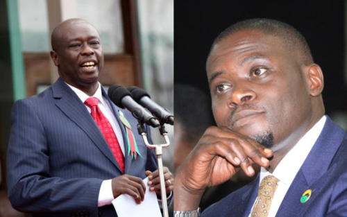 Deputy President Rigathi Gachagua and Governor of Nairobi City County Sakaja Johnson