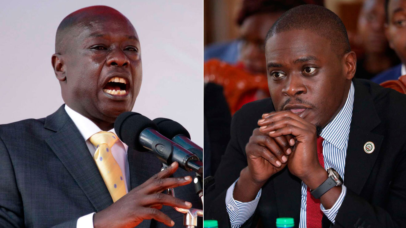 Deputy President Rigathi Gachagua and Nairobi Governor Johnson Sakaja