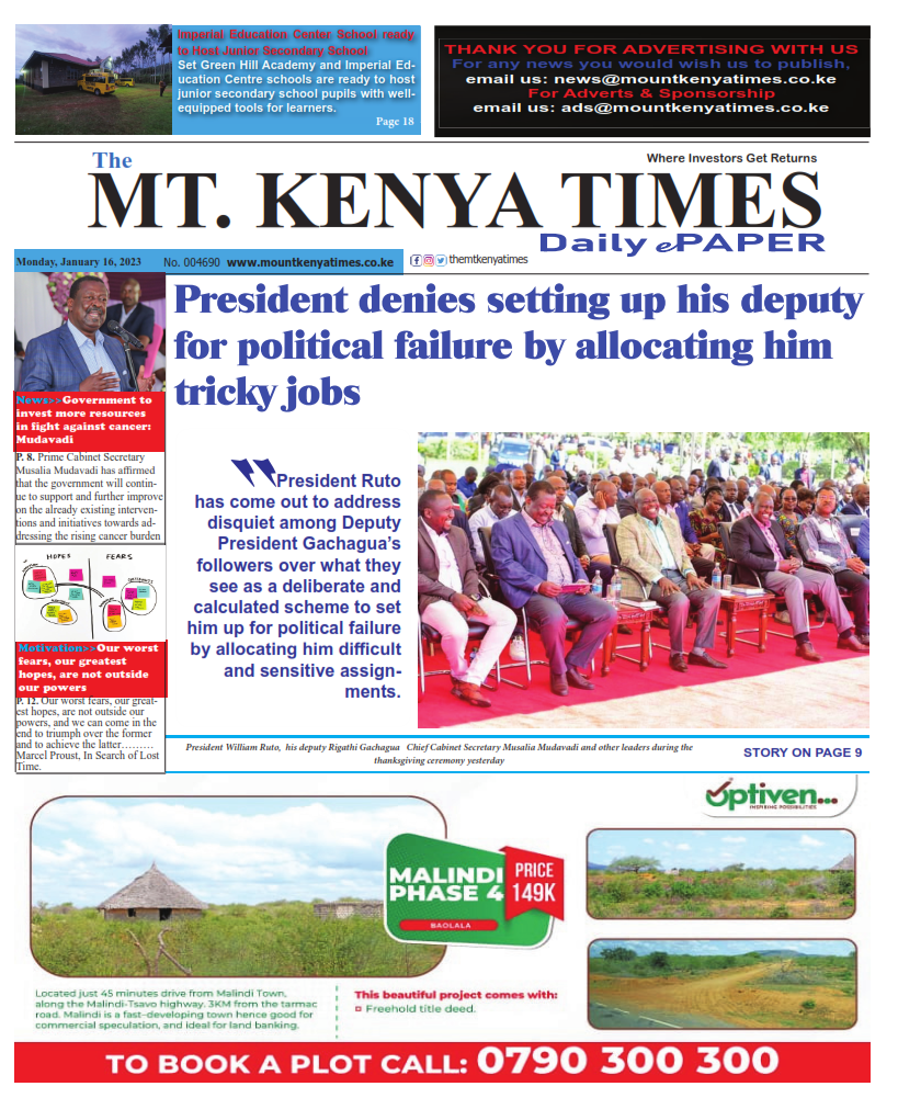 January 16, 2023 Mt Kenya Times ePAPER_001