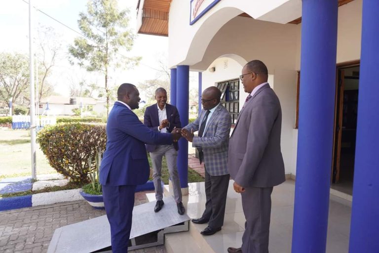 Mbeere North Member of Parliament Honorable Geoffrey Kariuki Kiringa Ruku (left).