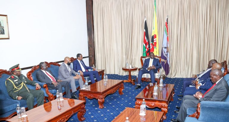 President Ruto during the meeting held at State House, Nairobi ..