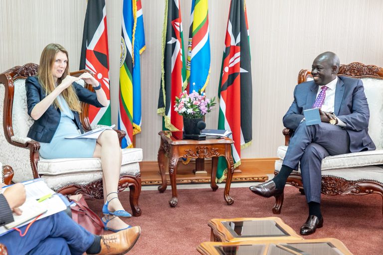 UK High Commissioner to Kenya Jane Marriott with Deputy President Rigathi Gachagua