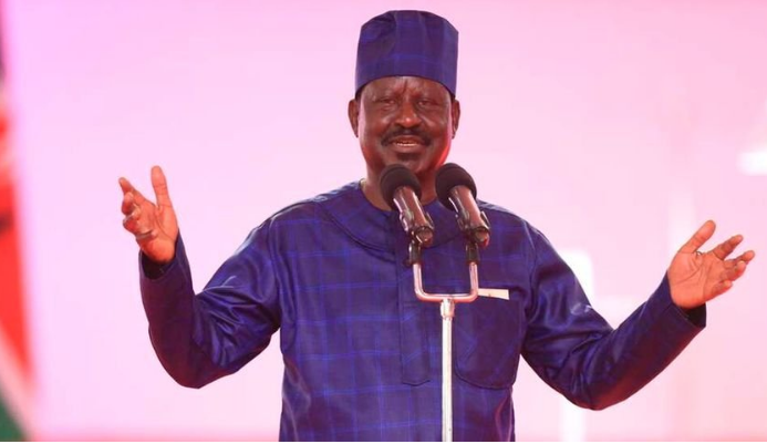 Azimio La Umoja One Kenya Coalition leader Raila Odinga