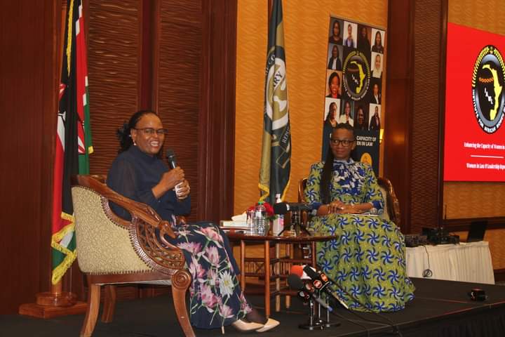 Chief Justice Martha Koome with IAWL founder Josephine Dawuni