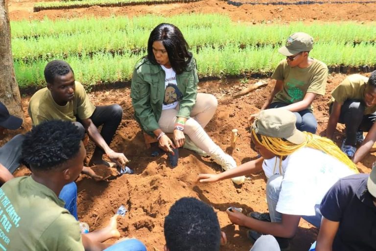 Dedan Kimathi Foundation CEO Evelyn Kimathi leads by example in matters environment Conservation