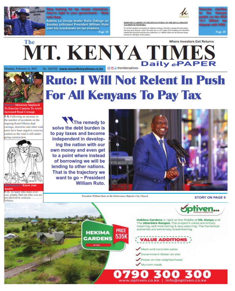 February 6, 2023 Mt Kenya Times ePAPER_001
