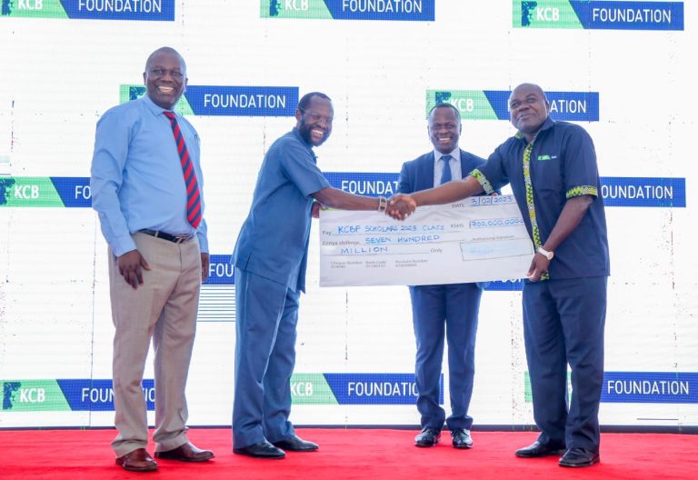 KCB Group Human Resource Director Japheth Achola during the commissioning of its Foundation scholarship program