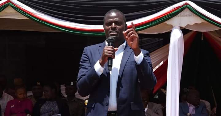 Kiharu MP Ndindi Nyoro during the launch of the program