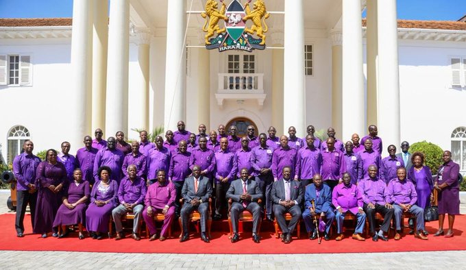 President Ruto with workers representatives at State House, Nairobi
