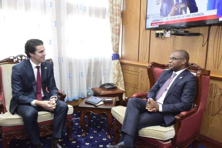 Senate Speaker Amason Kingi hosted Australian Assistant Minister of Foreign Affairs Mr. Tim Witts