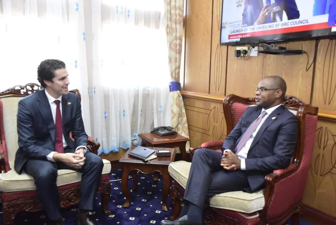 Senate Speaker Amason Kingi hosted Australian Assistant Minister of Foreign Affairs Mr. Tim Witts