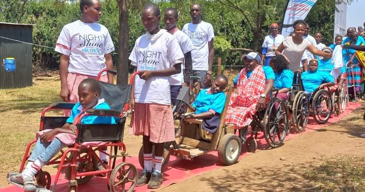 Some of people living with disabilities who attended the party