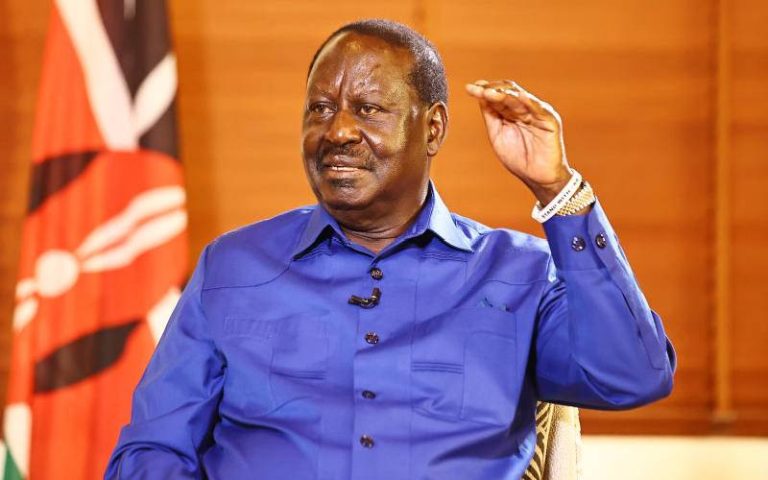 Azimio La Umoja-One Kenya Coalition leader Raila Odinga