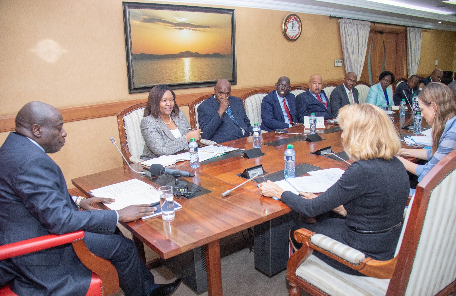 DP Rigathi Gachagua when he met WFP Country Director Lauren Landis at Harambee House Annex