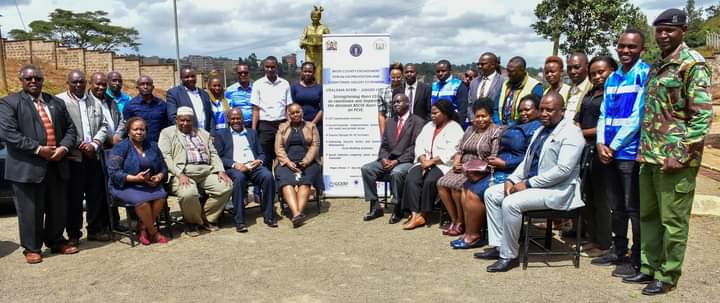 Leaders posing for a group photos during the consultative meeting convened by the Foundation For Dialogue (FFD) in Nyeri yesterday