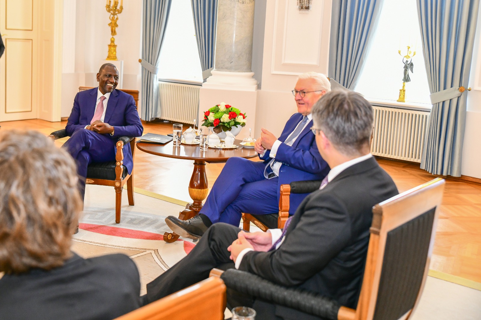 President Ruto when he met his Germany counterpart Dr. Frank-Walter Steinmeier at Schloss Bellevue, Berlin