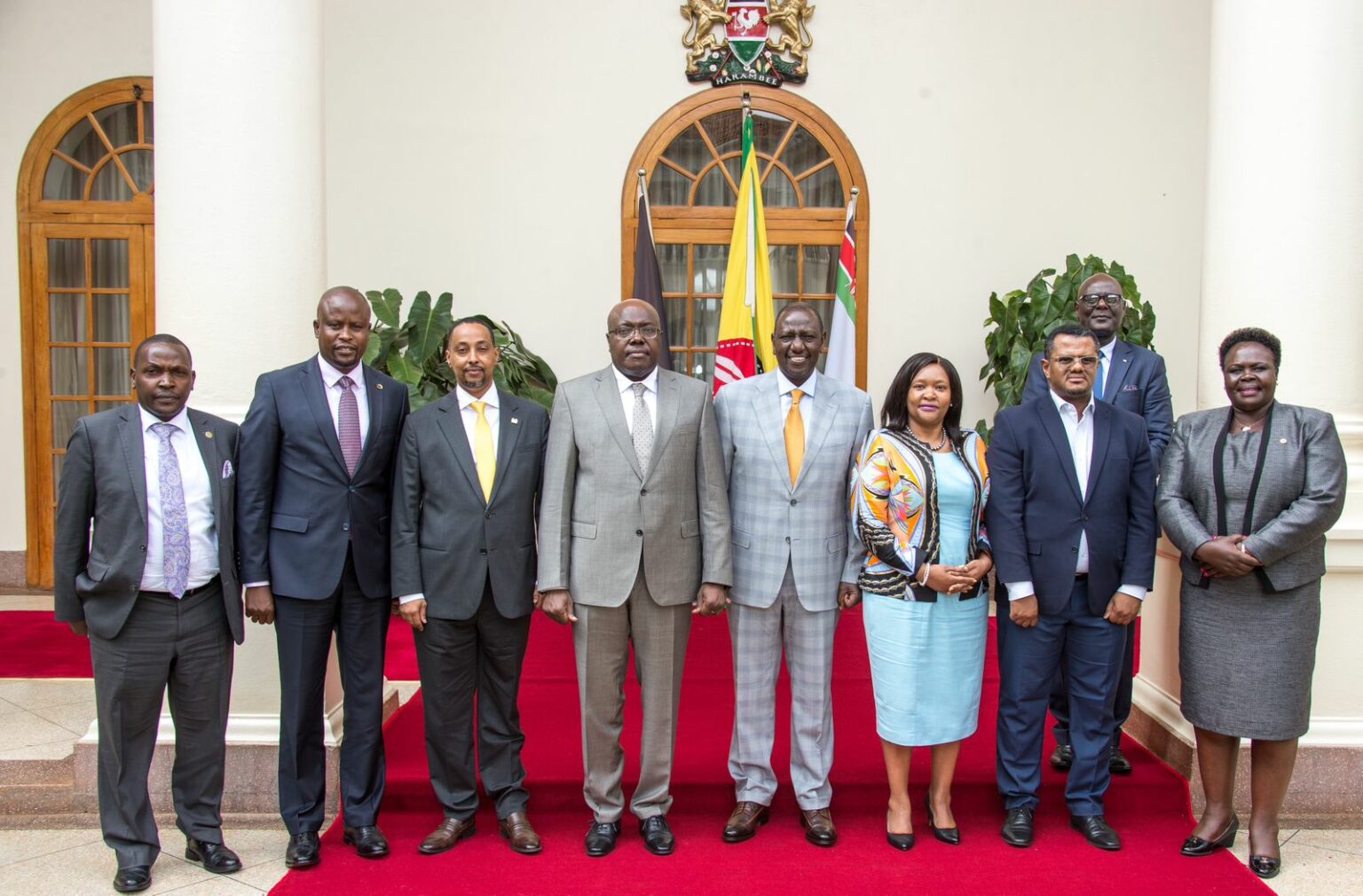 President Ruto when he met the EAC delegation at State House, Nairobi