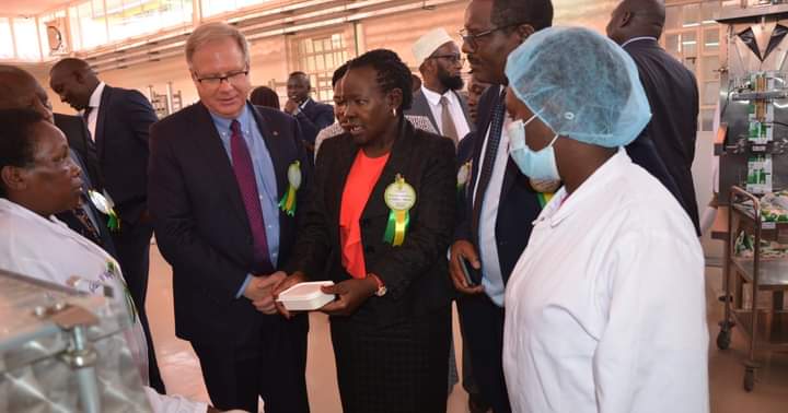 Principal Secretary, Department of Technical and Vocational Education and Training Dr Esther Muoria with other senior government officials