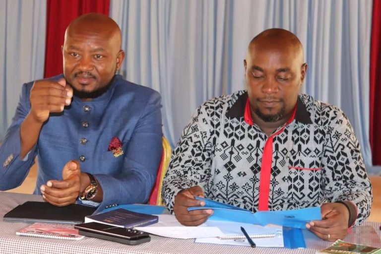 Senators James Murango and Enoch Wambua