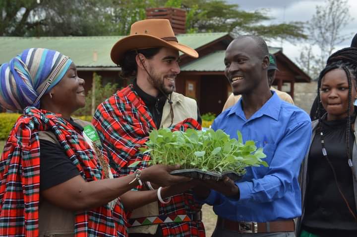 Farida Juma (left) Welt Hunger Hilfe (WHH) Skill Up Programme Manager at Latia Agripreneurship Institute in Isinya
