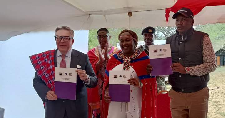 Kenya and Finland officials after signing the MoU