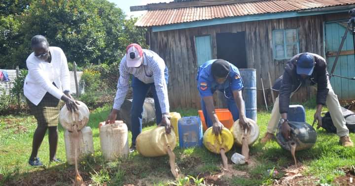 Leaders pouring illicit brews