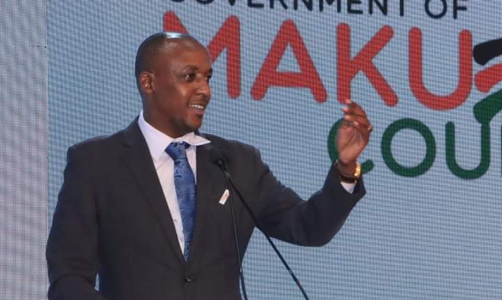 Makueni County governor Mutula Kilonzo Jnr during the ceremony