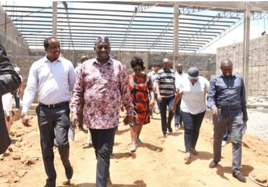 Members of the National Assembly Departmental Committee on Trade, Industry and Cooperatives during an inspection tour of the Naivasha Special Economic Zone to assess its progress