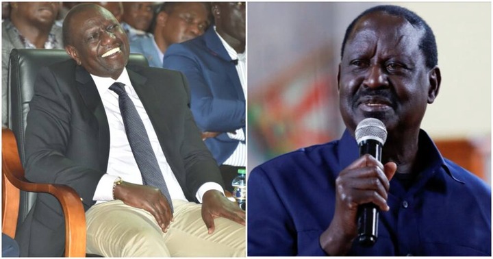 President William Ruto and Azimio La Umoja- One Kenya Coalition Leader Raila Odinga