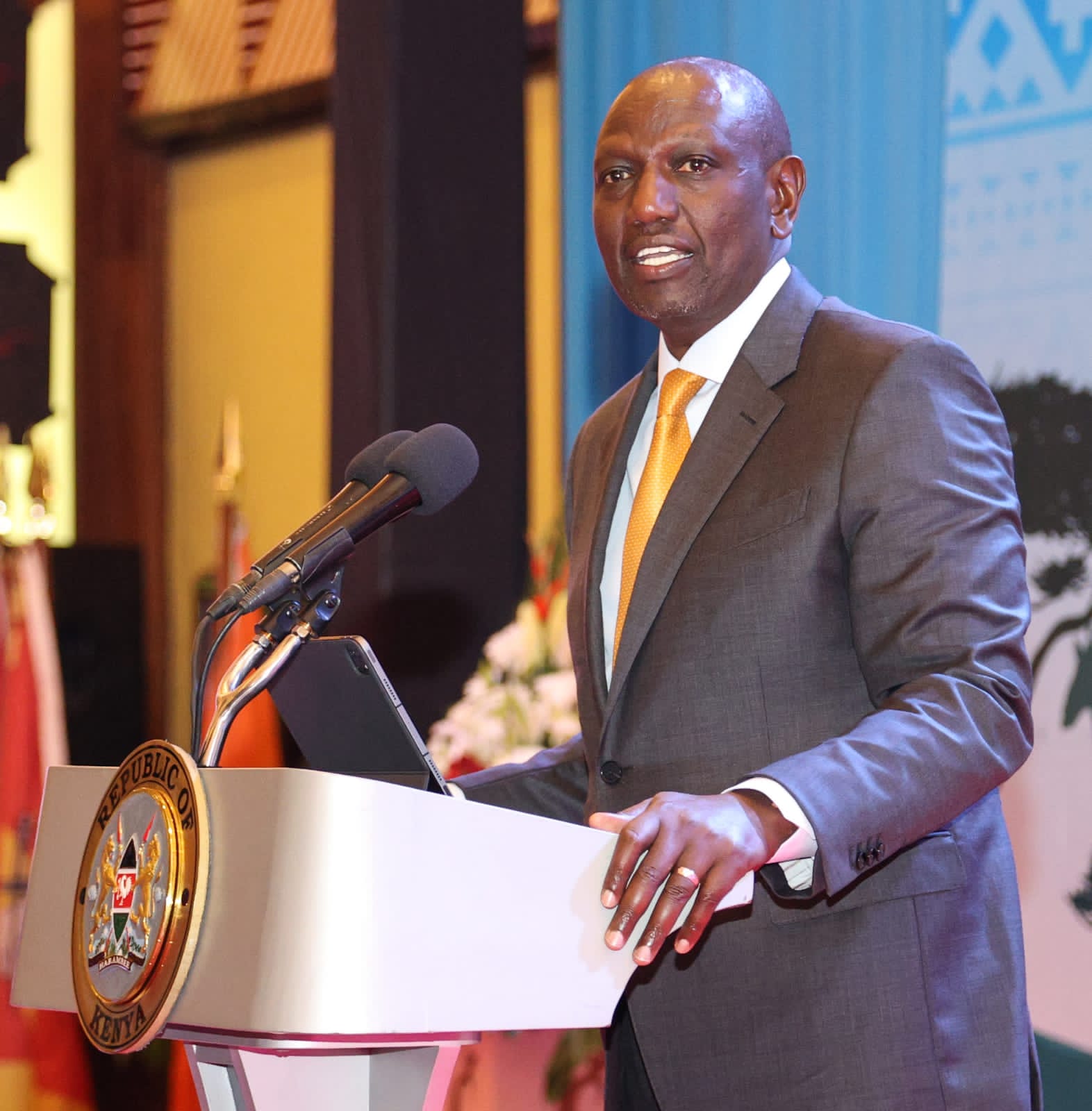 President William Ruto during the 3rd Regional Symposium on Greening Judiciaries in Africa.