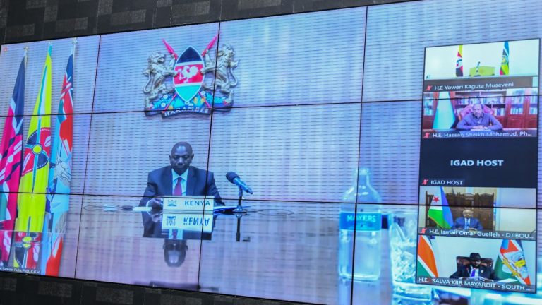 President William Ruto has asked IGAD leaders to take a firm position to restore peace in Khartoum.