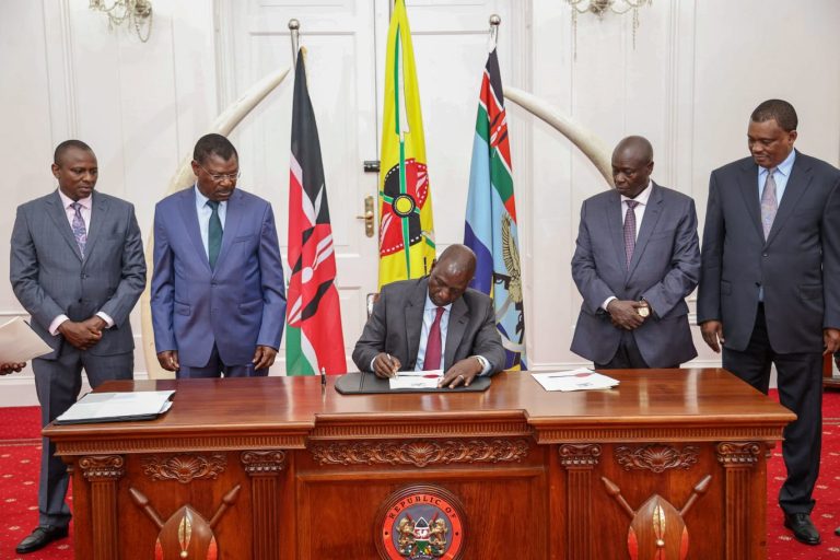 President William Ruto signs into law the Division of Revenue Bill, 2023.