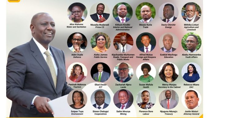 President William Ruto's Cabinet